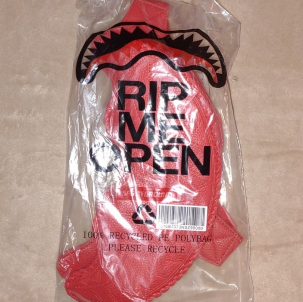 Christmas Gift💋SPRAYGROUND 💯Red Riviera Sharkmouth Crossbody bag - Picture 12 of 12